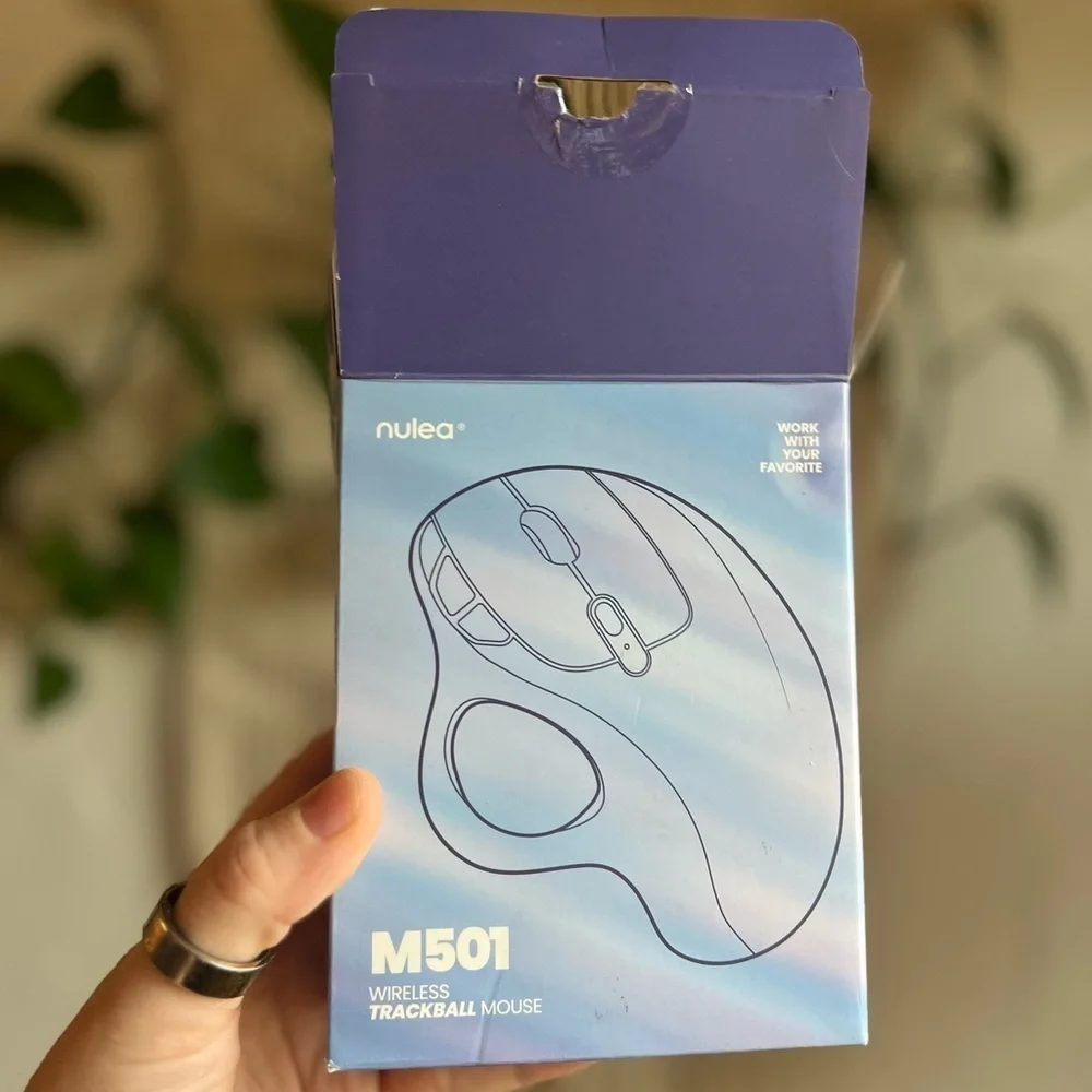 Nulea M501 Wireless Trackball Mouse – Ergonomic Bluetooth/2.4G – With Box